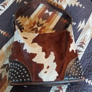 Montana West Cowhide Purse